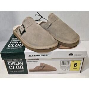 Staheekum Ladies' Chelan Clog Slip On / Memory Foam / Color Beige / Size 6 / New